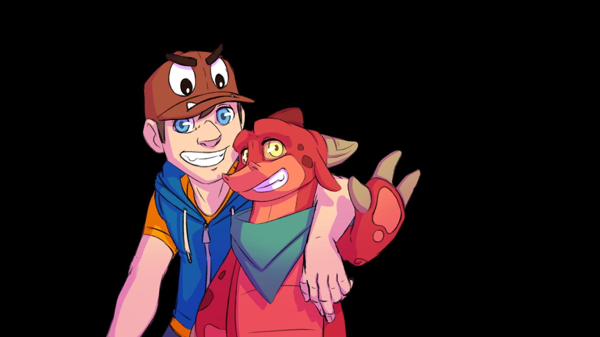 Spiris et sa mascotte dragon